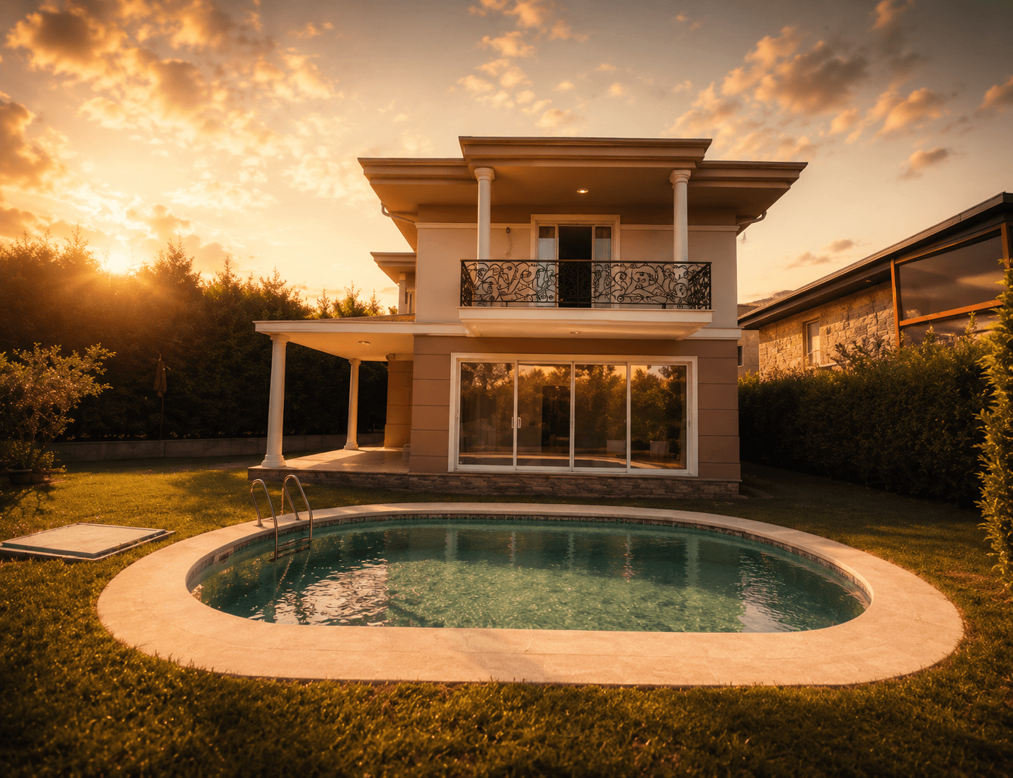 Site İçi Havuzlu Müstakil Villa